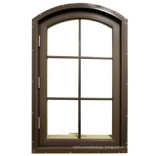 Glazing Aluminium Casement Window with Gril